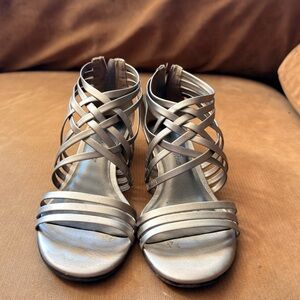 Montego Bay Club Metallic Strappy Heels
